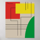 Search for bold geometric posters Red
