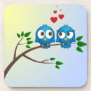 Recherche de oiseau dessous de verres Romantique