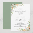 Search for modern floral engagement party invitations Botanical