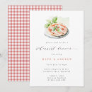 Search for pizza rehearsal dinner invitations Watercolor