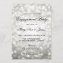 Search for elegant silver engagement party invitations Lights