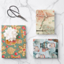 Search for frosty wrapping paper Santa claus