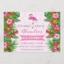Recherche de flamant tropical invitations À l'anniversaire de flamingo