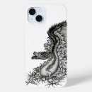 Recherche de dragon noir iphone coques Noir et blanc