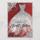 Search for red and silver sweet 16 invitations Dress