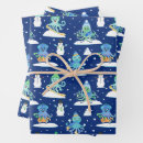 Search for snowboard christmas wrapping paper Sledding