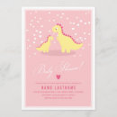 Search for dinosaur baby girl shower invitations Modern