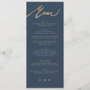Search for blue and gold wedding menus For her