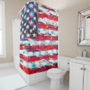 Search for red white and blue shower curtains America