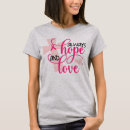 Search for breast cancer inspirational tshirts Hope