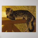 Recherche de chats vintages posters Chat tabby