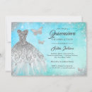 Search for blue butterfly quinceanera invitations 15th birthday