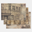 Search for vintage newspaper wrapping paper Decoupage