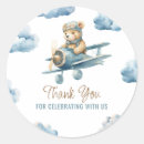 Search for whimsical bear stickers Airplane