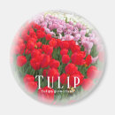 Recherche de de tulipe refrigérateur magnets Rouge