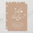 Recherche de earthy baby shower invitations Coeur