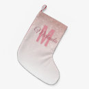 Search for gold glitter monogram christmas stockings Chic