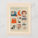 Recherche de poupées de papier cartes postales Petite fille