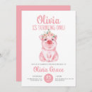 Search for baby pig invitations Pink