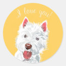 Recherche de westies autocollants Gauches