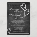 Search for two hearts wedding invitations White