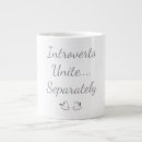 Search for introverts unite mugs Anti social
