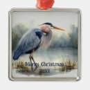 Search for great blue heron ornaments Wildlife