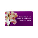 Search for purple orchid return address labels Floral