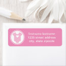 Recherche de pink baby shower return address labels Adresse de retour
