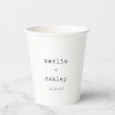 Search for wedding paper cups Black and white