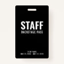 Search for backstage pass badges Event staff