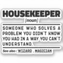 Search for cleaning lady stickers Housekeeper