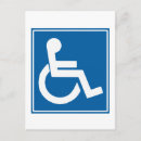 Search for disability vertical postcards Wheelchair
