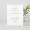 Search for gold border wedding invitations Classic
