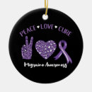 Search for purple ribbon ornaments Cure