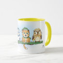 Search for cat and owl mugs Colourful