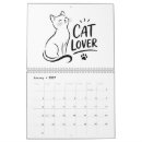 Recherche de mural calendriers Pour amateur de chats