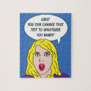 Search for retro comics puzzles Woman