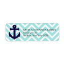 Search for navy blue and white stripe return address labels Anchor