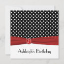 Search for red and black 21st birthday invitations White
