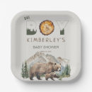 Recherche de woodland baby shower plates Montagnes