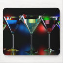 Recherche de verre martini tapis souris Noir