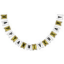 Search for anniversary bunting flags Gold