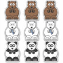 Recherche de dessin de panda autocollants Ours brun
