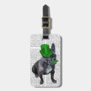 Search for french bulldog luggage tags Steampunk