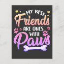 Recherche de pattes chien cartes postales Animaux