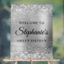 Search for silver sweet 16 party decor Welcome