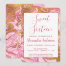 Search for hot pink sweet 16 invitations Girly