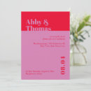 Search for red and pink wedding invitations Bold