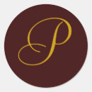 Recherche de p initial autocollants Élégant